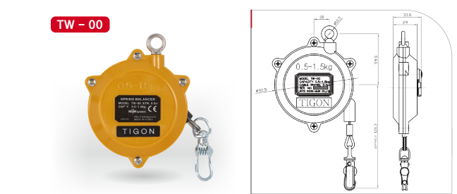 Pa lăng cân bằng Tigon TW-00/ TW-0